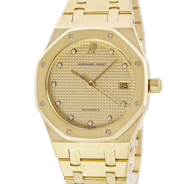 腕時計 オーデマピゲ AUDEMARS PIGUET ロイヤルオーク 14700BA.789 自動巻き メンズ OH済 K18YG無垢 純正ダイヤ イエローゴールド デイト