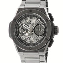 腕時計 ウブロ HUBLOT ビッグバン インテグレーテッド オールブラック 451.CX.1140.CX 自動巻き メンズ OH済 デイト 限定