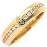 ハリーウィンストン Harry Winston HW ロゴ WBDYRDLGHWL イエローゴールド K18YG ダイヤモンド リング 指輪 Au750 YG K18 16号