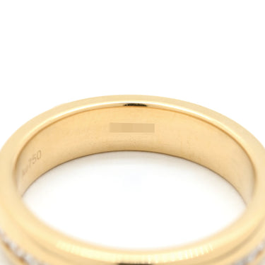 ハリーウィンストン Harry Winston HW ロゴ WBDYRDLGHWL イエローゴールド K18YG ダイヤモンド リング 指輪 Au750 YG K18 16号