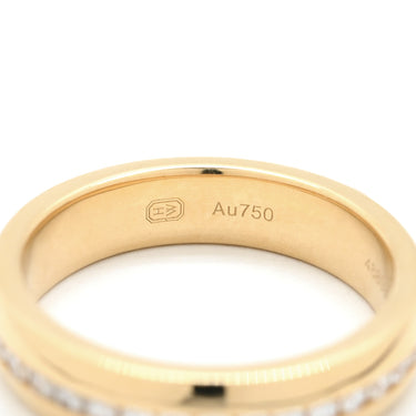 ハリーウィンストン Harry Winston HW ロゴ WBDYRDLGHWL イエローゴールド K18YG ダイヤモンド リング 指輪 Au750 YG K18 16号