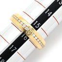 ハリーウィンストン Harry Winston HW ロゴ WBDYRDLGHWL イエローゴールド K18YG ダイヤモンド リング 指輪 Au750 YG K18 16号