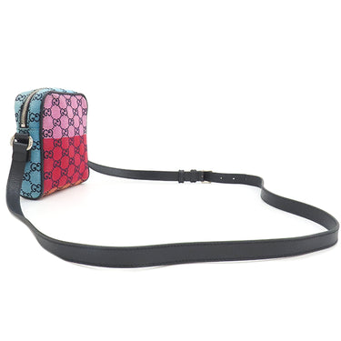 グッチ GUCCI GG ミニ 658659 マルチカラー GGキャンバス ショルダーバッグ シルバー金具