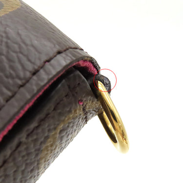 ルイヴィトン LOUIS VUITTON ポシェット フェリシー M80859 モノグラム モノグラムキャンバス チェーンウォレット ゴールド金具 ヴィヴィエンヌ チェーンショルダー 茶 ピンク