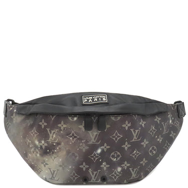 ルイヴィトン LOUIS VUITTON ディスカバリー バムバッグ M44444 モノグラムギャラクシー レザー モノグラムギャラクシーキャンバス ボディバッグ シルバー金具 黒 ウエストバッグ