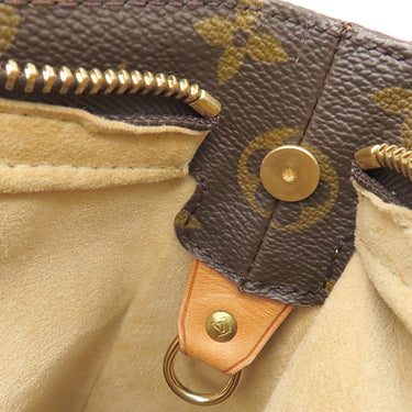 ルイヴィトン LOUIS VUITTON ルーピングGM M51145 モノグラム モノグラムキャンバス ショルダーバッグ ゴールド金具 茶 肩掛け トート