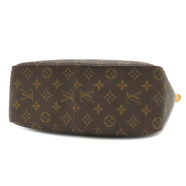 ルイヴィトン LOUIS VUITTON ルーピングGM M51145 モノグラム モノグラムキャンバス ショルダーバッグ ゴールド金具 茶 肩掛け トート