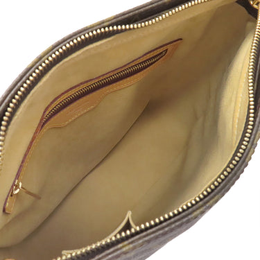 ルイヴィトン LOUIS VUITTON ルーピングGM M51145 モノグラム モノグラムキャンバス ショルダーバッグ ゴールド金具 茶 肩掛け トート