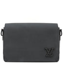 ルイヴィトン LOUIS VUITTON テイクオフ メッセンジャー PM M24769 ノワール グレインレザー ショルダーバッグ マットブラック金具 黒 斜め掛け