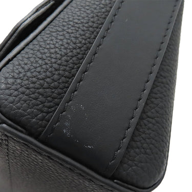 ルイヴィトン LOUIS VUITTON テイクオフ メッセンジャー PM M24769 ノワール グレインレザー ショルダーバッグ マットブラック金具 黒 斜め掛け