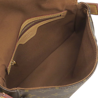 ルイヴィトン LOUIS VUITTON ミニ ルーピング M51147 モノグラム モノグラムキャンバス ハンドバッグ ゴールド金具 茶 ワンショルダーバッグ