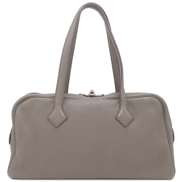 エルメス HERMES ヴィクトリア エラン 38 エタン トリヨンクレマンス ショルダーバッグ シルバー金具