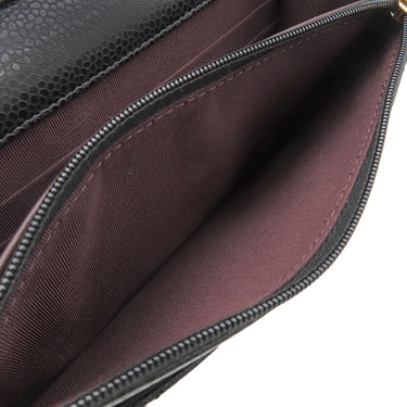 シャネル CHANEL マトラッセ AP0250 ブラック キャビアスキン チェーンウォレット ゴールド金具 黒 斜め掛け チェーンショルダー