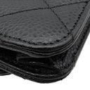 シャネル CHANEL マトラッセ AP0250 ブラック キャビアスキン チェーンウォレット ゴールド金具 黒 斜め掛け チェーンショルダー
