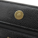シャネル CHANEL マトラッセ AP0250 ブラック キャビアスキン チェーンウォレット ゴールド金具 黒 斜め掛け チェーンショルダー