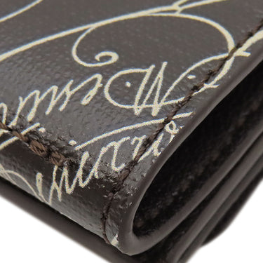 ベルルッティ BERLUTI アカジュー トワル マルブフ ウォレット 106132529 ブラウン カーフ 三つ折り財布 茶