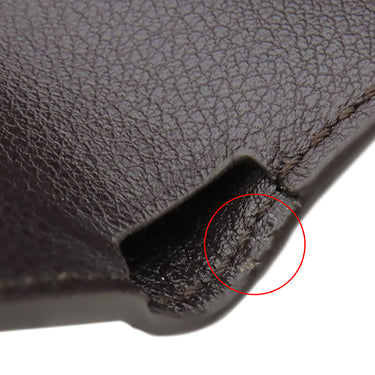 ベルルッティ BERLUTI アカジュー トワル マルブフ ウォレット 106132529 ブラウン カーフ 三つ折り財布 茶