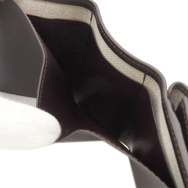 ベルルッティ BERLUTI アカジュー トワル マルブフ ウォレット 106132529 ブラウン カーフ 三つ折り財布 茶