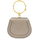 クロエ Chloe スモール ブレスレット バッグ 3S1301 グレー レザー 2WAYバッグ ゴールド金具 ハンドバッグ ショルダー