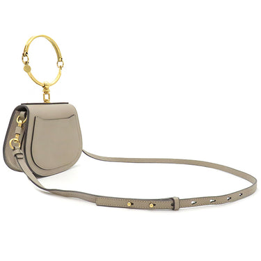 クロエ Chloe スモール ブレスレット バッグ 3S1301 グレー レザー 2WAYバッグ ゴールド金具 ハンドバッグ ショルダー