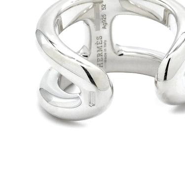 エルメス HERMES オスモズPM シルバー シルバー925 #52(JP12) リング 指輪 Hモチーフ AG925 SV925 12号