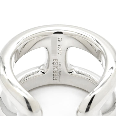 エルメス HERMES オスモズPM シルバー シルバー925 #52(JP12) リング 指輪 Hモチーフ AG925 SV925 12号