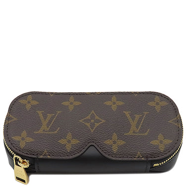ルイヴィトン LOUIS VUITTON エテュイ リュネット GM GI0633 モノグラム モノグラムキャンバス メガネケース ゴールド金具 茶 メガネ入れ ポーチ