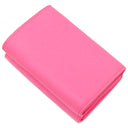 バレンシアガ BALENCIAGA ヴィル ミニウォレット 558208 ピンク カーフ 三つ折り財布 シルバー金具 コンパクトウォレット