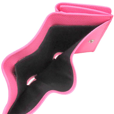 バレンシアガ BALENCIAGA ヴィル ミニウォレット 558208 ピンク カーフ 三つ折り財布 シルバー金具 コンパクトウォレット