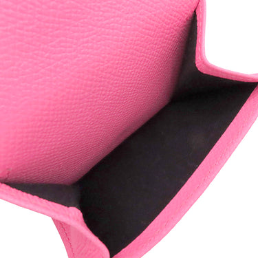 バレンシアガ BALENCIAGA ヴィル ミニウォレット 558208 ピンク カーフ 三つ折り財布 シルバー金具 コンパクトウォレット