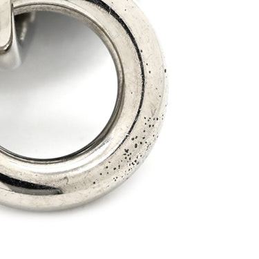 エルメス HERMES タッタソール ネイビーXホワイト エナメル メタル ピアス 馬柄