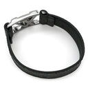 ルイヴィトン LOUIS VUITTON ブレスレット ホッケンハイム M8151E モノグラムエクリプス レザー モノグラムエクリプスキャンバス #19 ブレスレット シルバー金具 黒 グレー