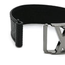 ルイヴィトン LOUIS VUITTON ブレスレット ホッケンハイム M8151E モノグラムエクリプス レザー モノグラムエクリプスキャンバス #19 ブレスレット シルバー金具 黒 グレー