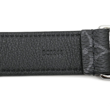 ルイヴィトン LOUIS VUITTON ブレスレット ホッケンハイム M8151E モノグラムエクリプス レザー モノグラムエクリプスキャンバス #19 ブレスレット シルバー金具 黒 グレー