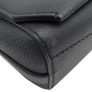 ルイヴィトン LOUIS VUITTON テイクオフ メッセンジャー M57080 ノワール グレインレザー ショルダーバッグ マットブラック金具 黒 斜め掛け