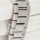 腕時計 ジラールペルゴ GIRARD PERREGAUX ロレアート クロノグラフ 42mm 81020-11-431-BB4A 自動巻き メンズ OH済 ブルー スモールセコンド