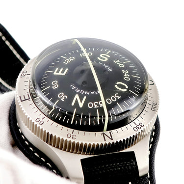 腕時計 パネライ PANERAI ブラックシール コンパス PAM00191 H番 メンズ H番 トリチウム 回転ベゼル ブラック 黒 限定