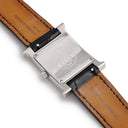 腕時計 エルメス HERMES Hウォッチ HH1.210 クオーツ レディース H型 シルバー ギヨシェ アラビア スクエア