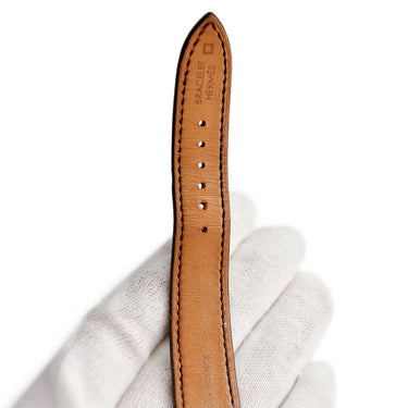 腕時計 エルメス HERMES Hウォッチ HH1.210 クオーツ レディース H型 シルバー ギヨシェ アラビア スクエア