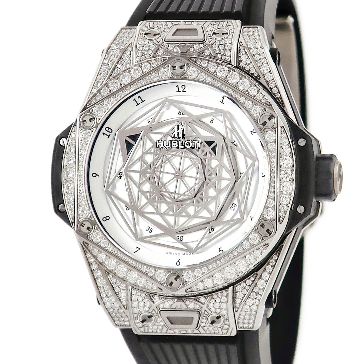 純正本物　銀座店購入　Hublot ビッグバンホワイトラバーベルト 楽天市場】ウブロ 時計 メンズ ビッグバン ゼブラホワイト ハラコ