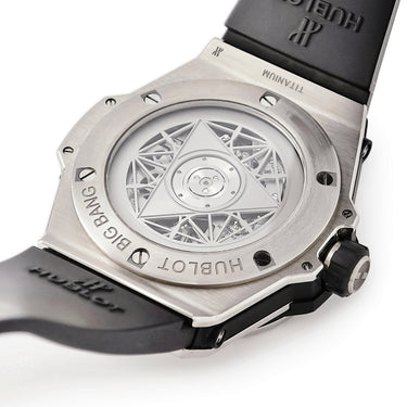 腕時計 ウブロ HUBLOT ビッグバン ウニコ サンブルー チタニウム パヴェ 415.NX.2027.VR.1704.MXM18 自動巻き メンズ 純正ダイヤ