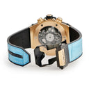 腕時計 ウブロ HUBLOT ビッグバン ウニコ キングゴールド パライバ 411.OX.1189.LR.0919 自動巻き メンズ K18KG無垢 希少石 青