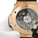 腕時計 ウブロ HUBLOT ビッグバン ウニコ キングゴールド パライバ 411.OX.1189.LR.0919 自動巻き メンズ K18KG無垢 希少石 青