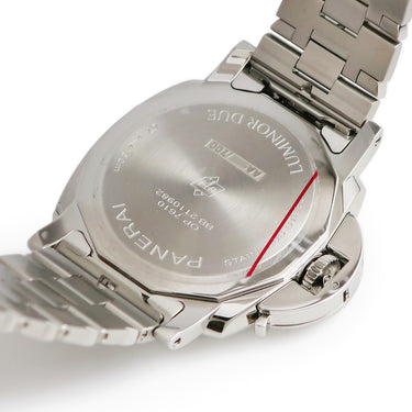 腕時計 パネライ PANERAI ルミノール ドゥエ PAM01539 自動巻き メンズ 新品同様 バーガンディ アラビア バー デイト スモセコ 夜光