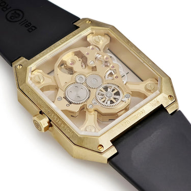腕時計 ベル&ロス BELL＆ROSS BR01 サイバー スカル ブロンズ BR01-CSK-BR/SRB 手巻き メンズ スケルトン ガイコツ ドクロ 限定