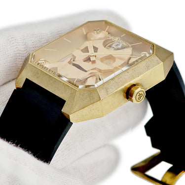腕時計 ベル&ロス BELL＆ROSS BR01 サイバー スカル ブロンズ BR01-CSK-BR/SRB 手巻き メンズ スケルトン ガイコツ ドクロ 限定
