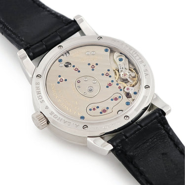 腕時計 ランゲ&ゾーネ LANGE&SOHNE ランゲ1 101.025 手巻き メンズ Pt950無垢 プラチナ オフセンター パワーリザーブ アウトサイズデイト