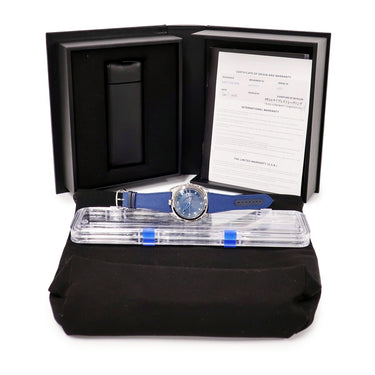 腕時計 ドゥ・ベトゥーン DE BETHUNE タイタンホーク DB27TIS3V2PS 自動巻き メンズ 新品同様 OH済 ギヨシェ ローマン ロイヤルブルー