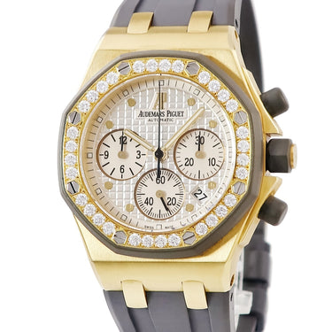 腕時計 オーデマピゲ AUDEMARS PIGUET ロイヤルオーク オフショア 25986AK.ZZ.D003CA.02 自動巻き メンズ レディース K18YG無垢 純正ダイヤ