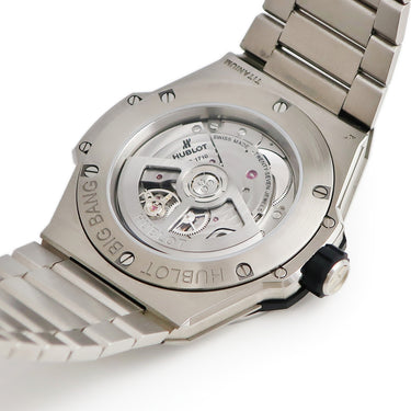 腕時計 ウブロ HUBLOT ビッグバン インテグレーテッド タイムオンリー チタニウム 456.NX.0170.NX 自動巻き メンズ デイト